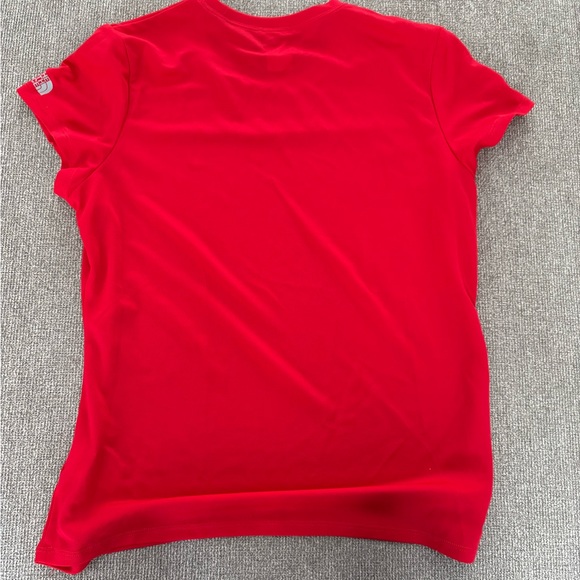The North Face Women's Vibrant Red Short Sleeve Tee - Picture 3 of 3